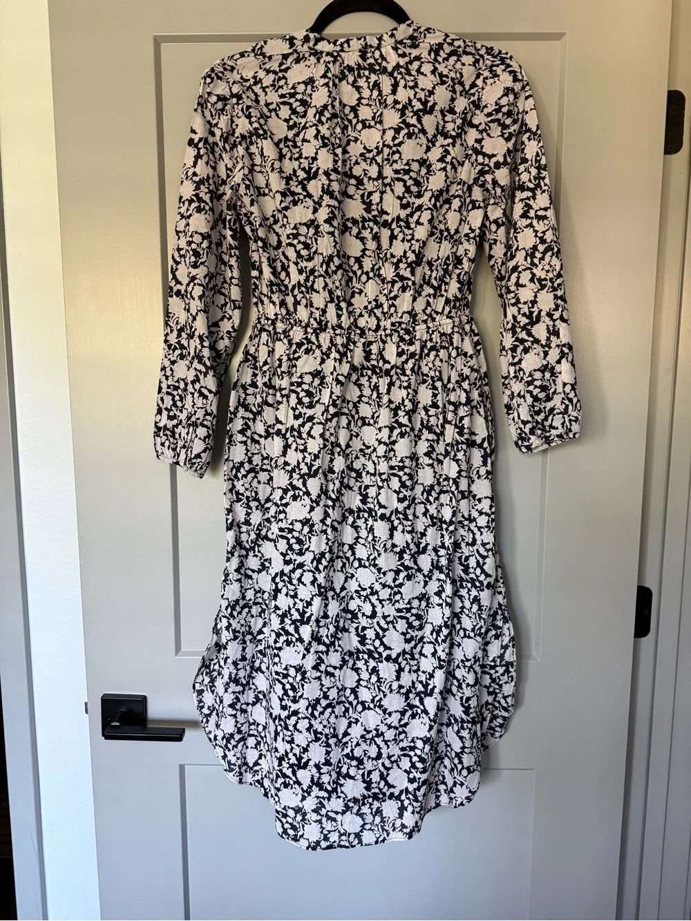 J. Crew Tie-waist cotton voile midi dress in rose vines Size 0
